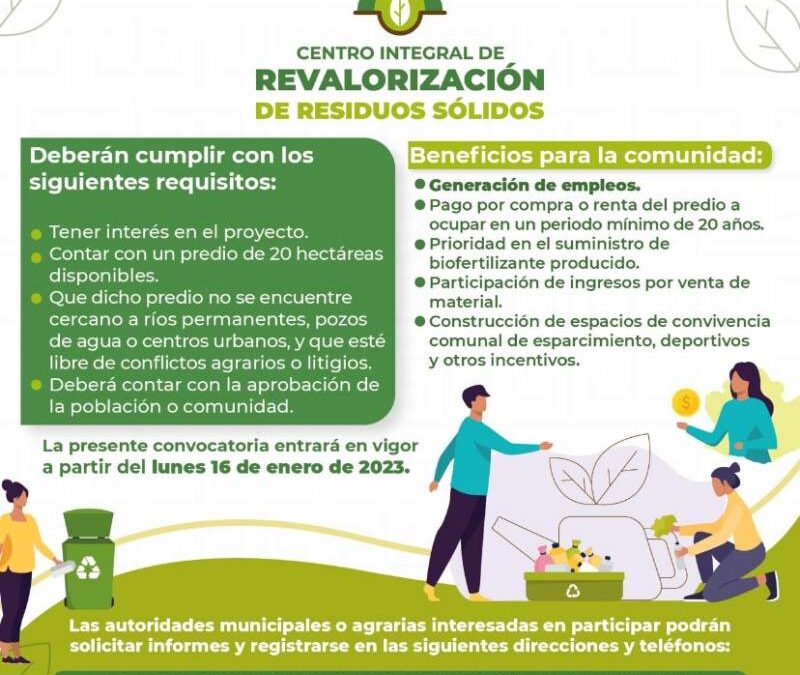 Impulsa Gobierno de Oaxaca construcción de un Centro Integral para la gestión de residuos con beneficios sociales y ambientales