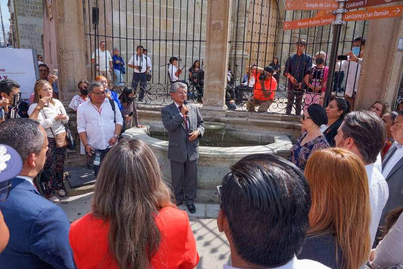 491 Aniversario de la ciudad de Oaxaca es honrado con trabajo: Martínez Neri