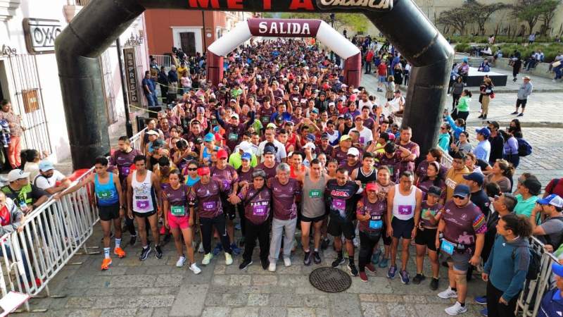 Todo un éxito el maratón del 491 aniversario de la ciudad de Oaxaca