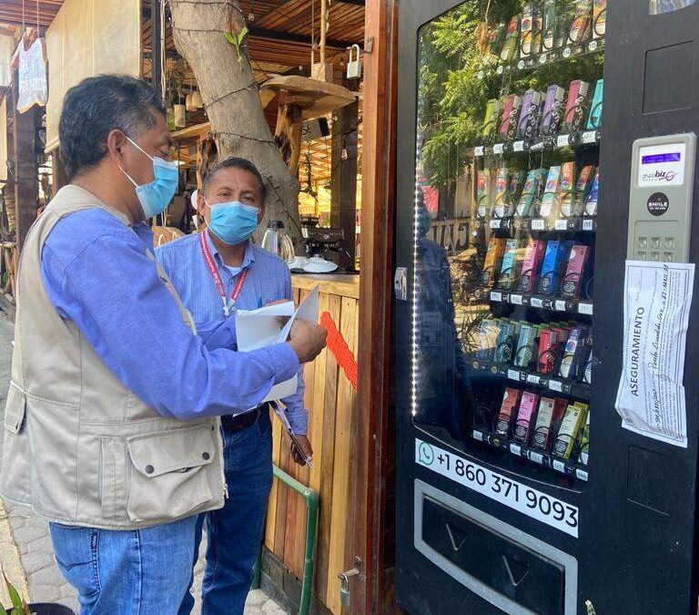 Realizan operativo de detección y decomiso de vapeadores en la Mixteca y Valles Centrales