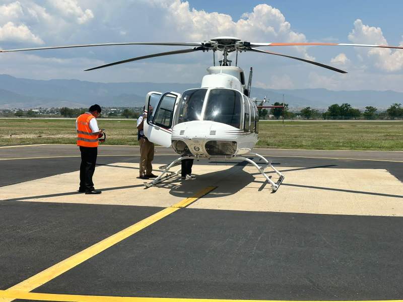 Realizan traslado aéreo de recién nacido con dificultad respiratoria en Oaxaca