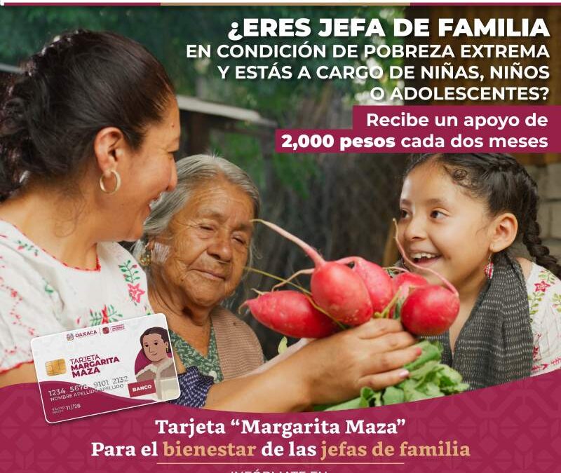Tarjeta Margarita Maza, un mecanismo para reparar la deuda histórica con las mujeres