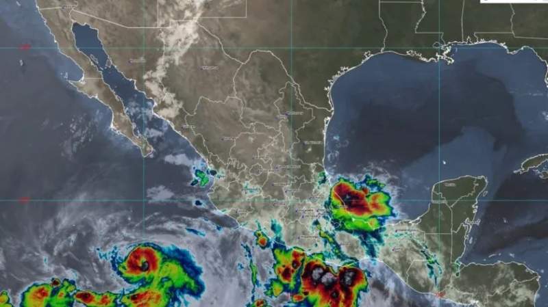 Clima en México: Depresión Tropical 2-E ocasionará lluvias torrenciales en el Suroeste del País