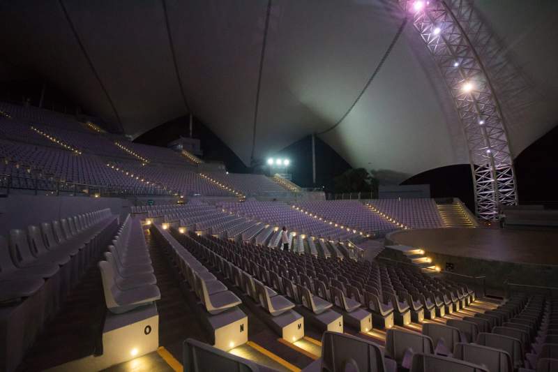 El Auditorio Guelaguetza ya está listo para la máxima fiesta indígena de Oaxaca