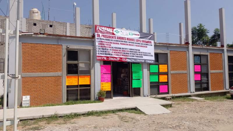 FNSEMS deja sin clases a 65 mil estudiantes del nivel media superior del estado de Oaxaca