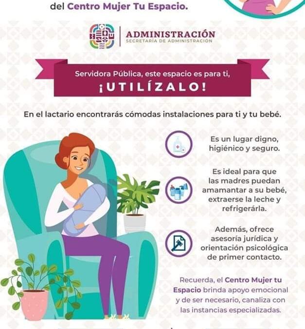Garantiza Secretaría de Administración acceso al derecho a la lactancia materna en sus espacios laborales