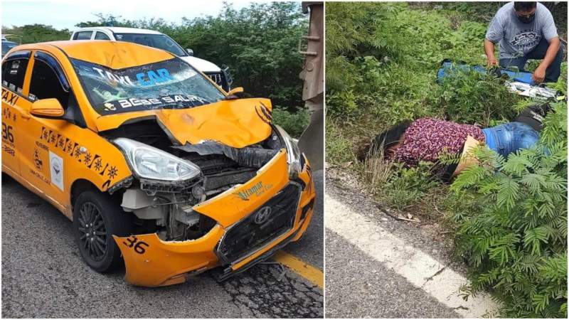 Mujer pierde la vida al ser embestida por taxi de Salina Cruz