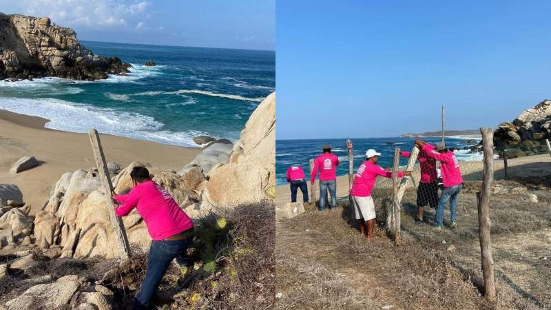 Recuperan playa que se vendió ilegalmente en Huatulco