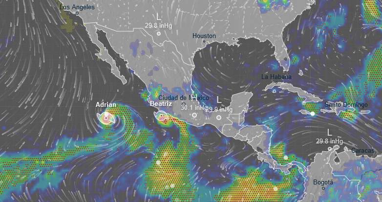 Tormenta tropical Beatriz amenaza la costa sur de México y podría convertirse en huracán