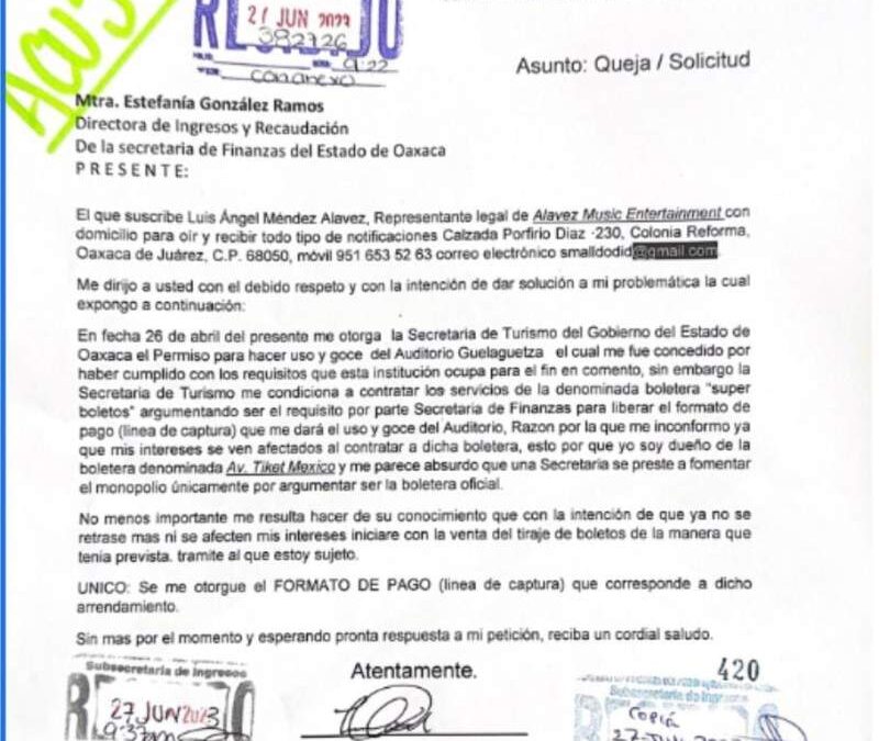 Auditorio Guelaguetza, la caja chica de Saymi Pineda