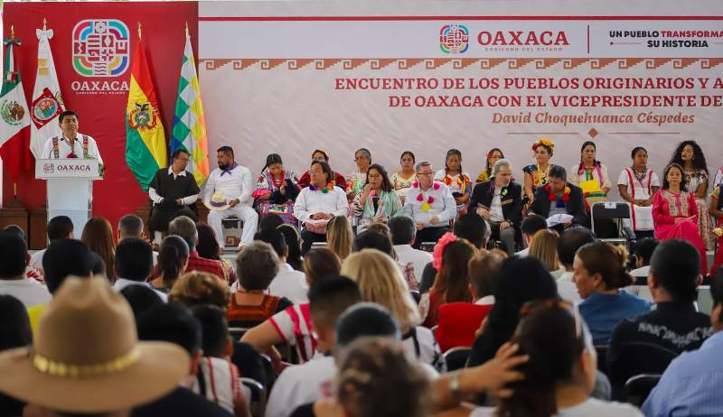 Refrendan pueblos de Bolivia y Oaxaca sus lazos de hermandad