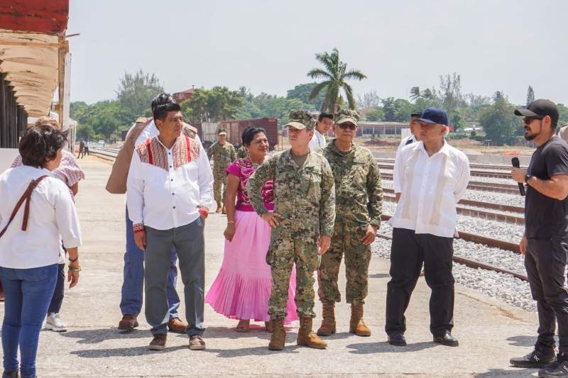 Avanza obra ferroviaria en Matías Romero, traerá economía y desarrollo a Oaxaca