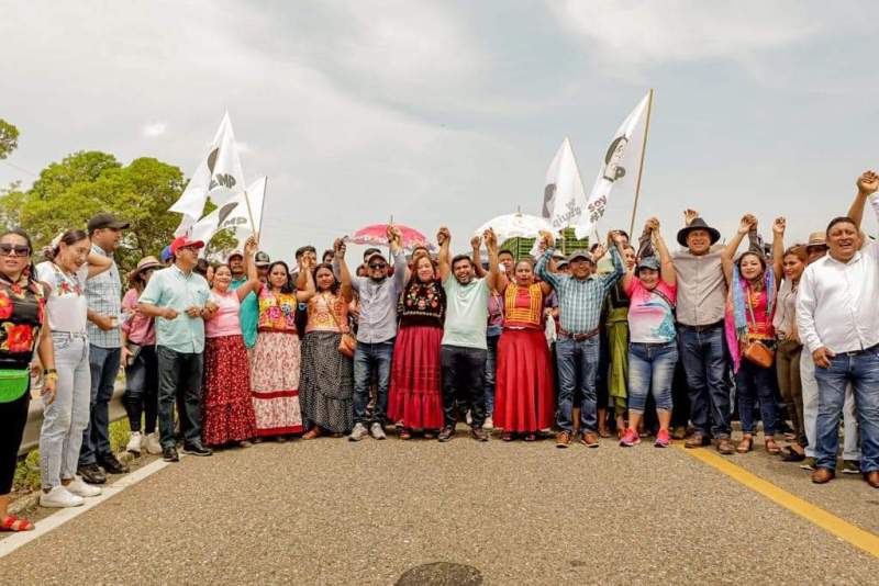 Contundente respaldo del equipo EMP a Claudia Sheinbaum en su visita al Istmo