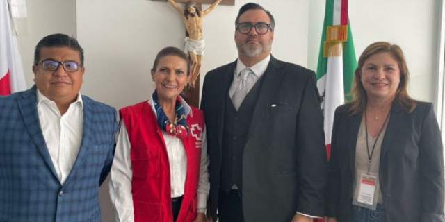 Cruz Roja Mexicana firma convenio con VENEMEX, asociación de migrantes en México