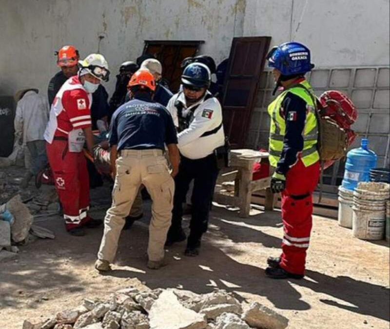 Realizaban trabajos en obra clausurada y se les vino una losa encima