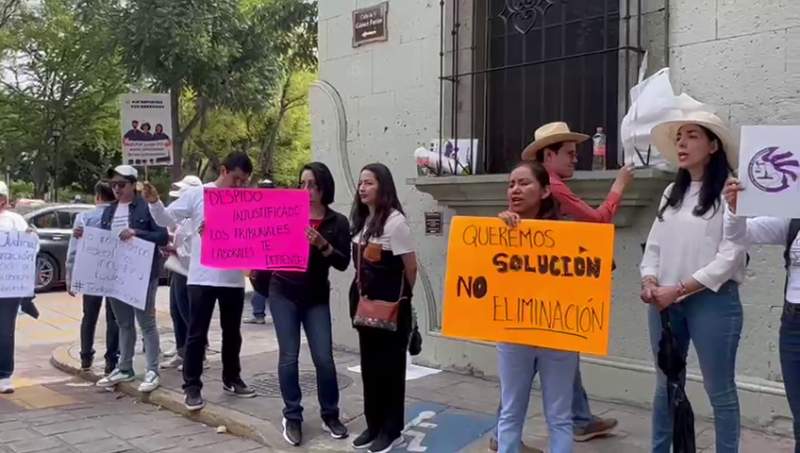 No cesan las protestas de trabajadores del PJF en Oaxaca
