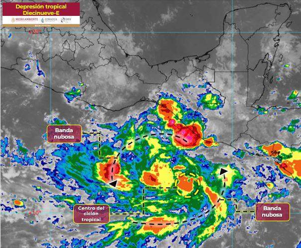 Se pronostican lluvias fuertes con tormentas para el Istmo, Costa y Sierra Sur