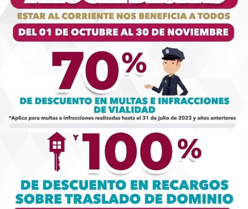 Impulsa Chente Castellanos programa de descuentos a infractores viales