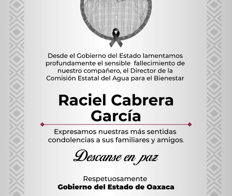 Suspende el gobernador, Salomón Jara todas sus actividades tras muerte de funcionario