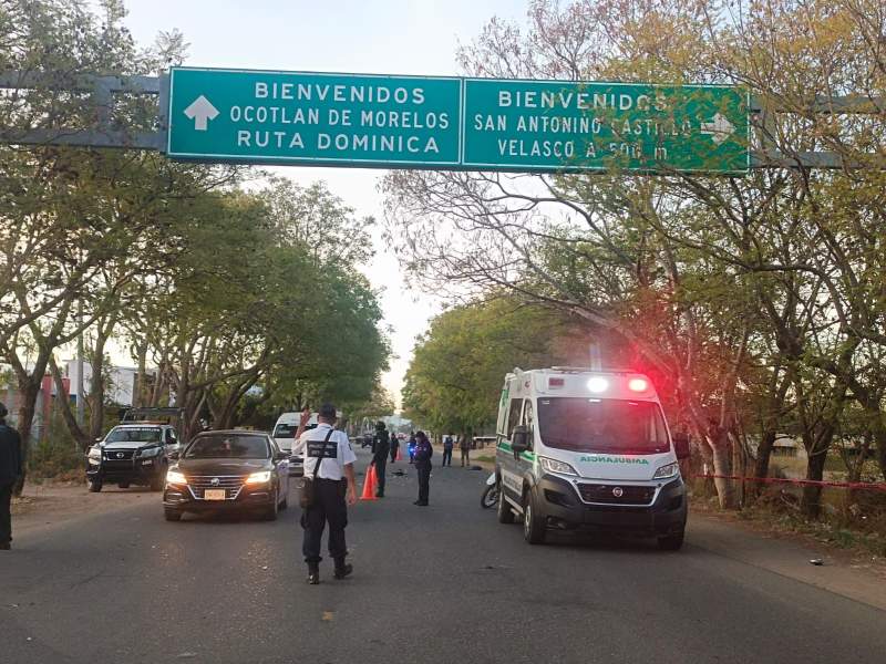 Motociclista pierde la vida en accidente ocurrido con dirección a Ocotlán