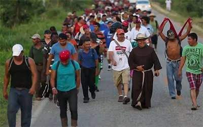 Se reduce la caravana migrante que venía de Chiapas a Oaxaca