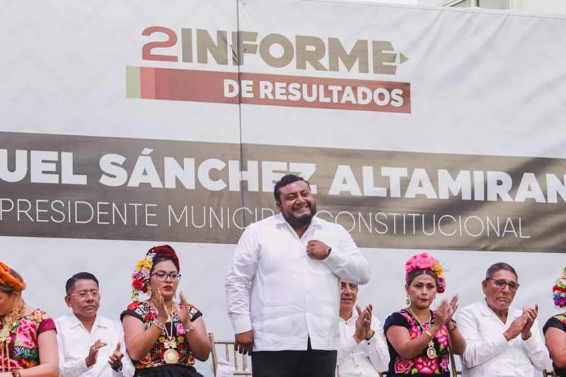 Transformación continuará desde la izquierda, porque Juchitán se lo merece», afirma Miguel Sánchez Altamirano en segundo informe.