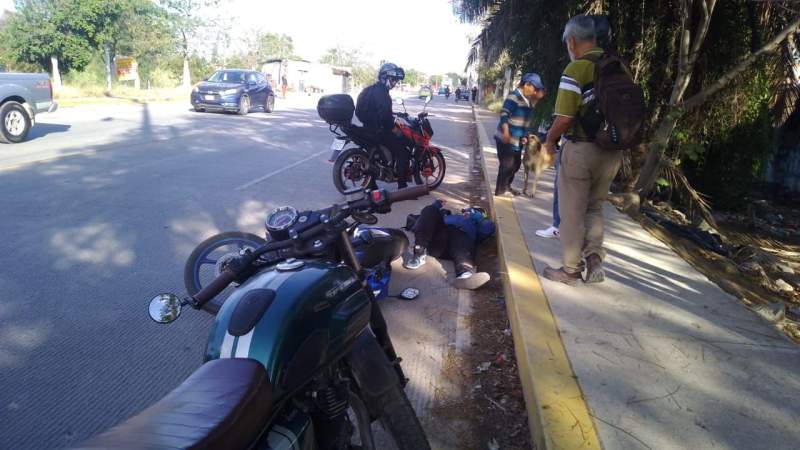 Un motociclista lesionado deja un accidente a la altura del Tecnológico