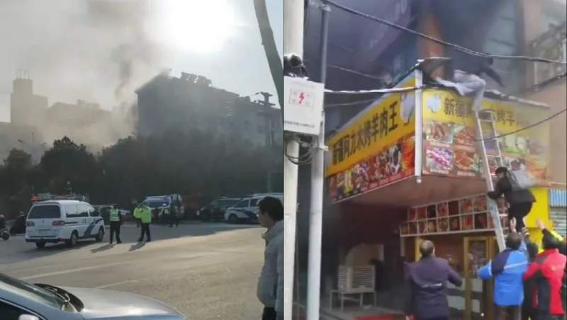 Fuego consume tienda en China; van 25 muertos