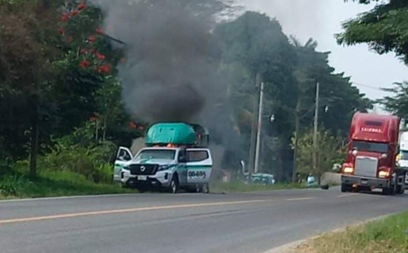 Inseguridad en el Istmo genera ataque armado y quema de un vehículo en Matías Romero