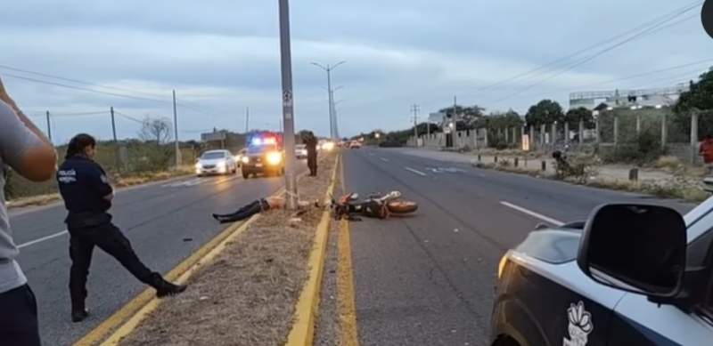Muere un motociclista en Tehuantepec