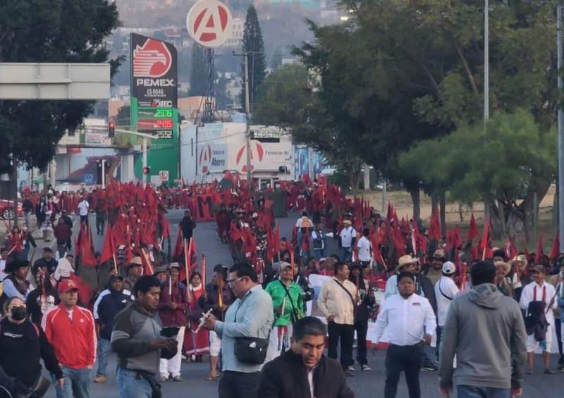 Marcha MULT en la Ciudad de Oaxaca