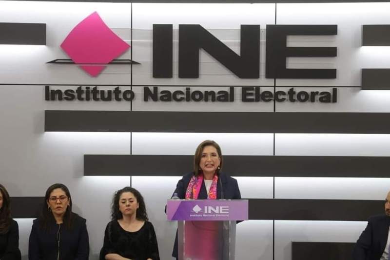 🔵Xóchitl Gálvez se registra en el INE como candidata a la Presidencia