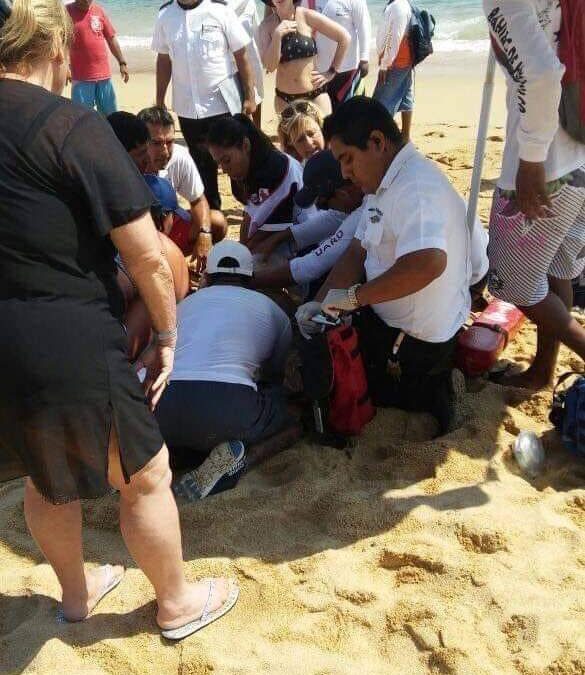 Muere ahogado un hombre en Playa La Entrega, Huatulco