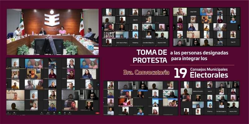 Toman protesta presidencias y secretarías de 19 CME del IEEPCO