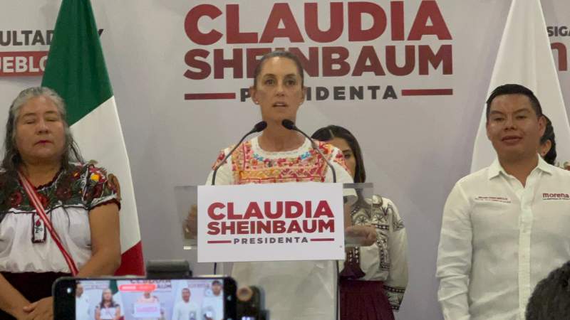 Descarrilamiento del tren Maya no va afectar mi campaña: Claudia Sheinbaum