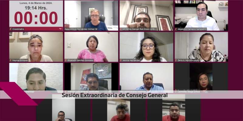 IEEPCO aprueba sustituciones en seis Consejos Municipales