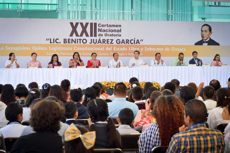 Inauguran en el Congreso de Oaxaca la edición XXII del Certamen Nacional de Oratoria, en su etapa estatal