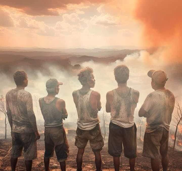Más de 400 hectáreas de terreno se ha consumido en Quiaviní; el pueblo entierra a sus muertos