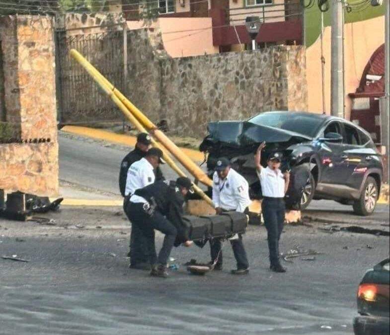 Presuntos pistoleros, habrían chocado subiendo el Cerro del Fortín en la capital