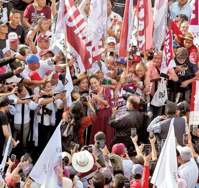 “Vamos a cuidar su legado, presidente López Obrador”; Sheinbaum arranca campaña