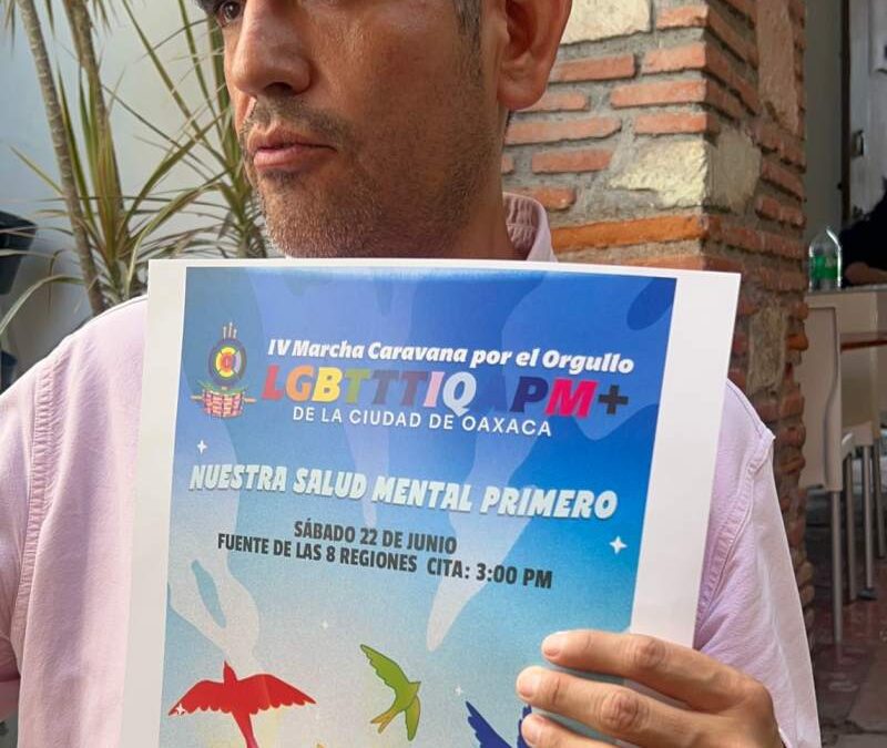 Anuncian la IV Marcha Caravana de la comunidad LGBTTTIQAPM+ en Oaxaca