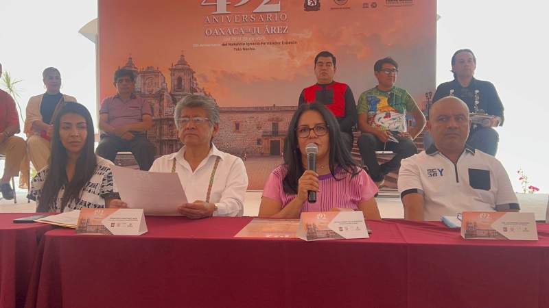 Anuncian las actividades por el 492 aniversario de Oaxaca de Juárez