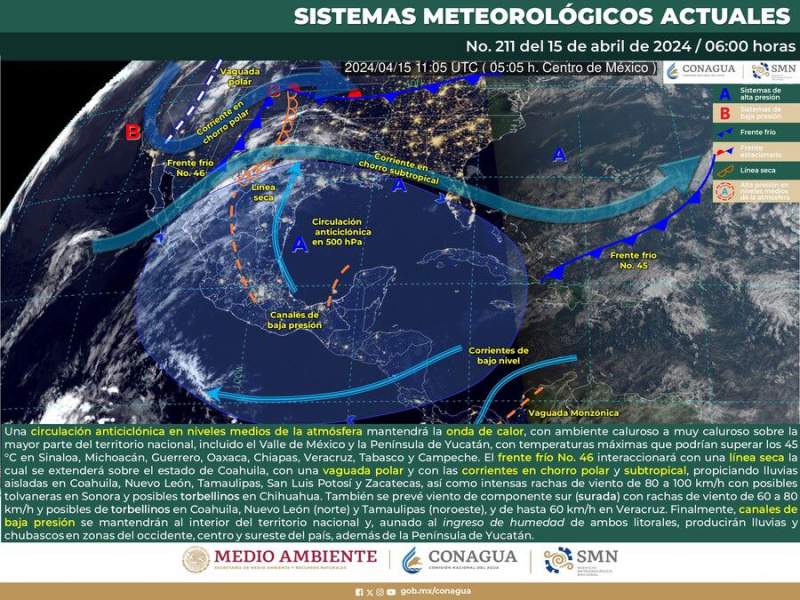 Continúa este lunes la onda de calor y temperaturas elevadas para Oaxaca