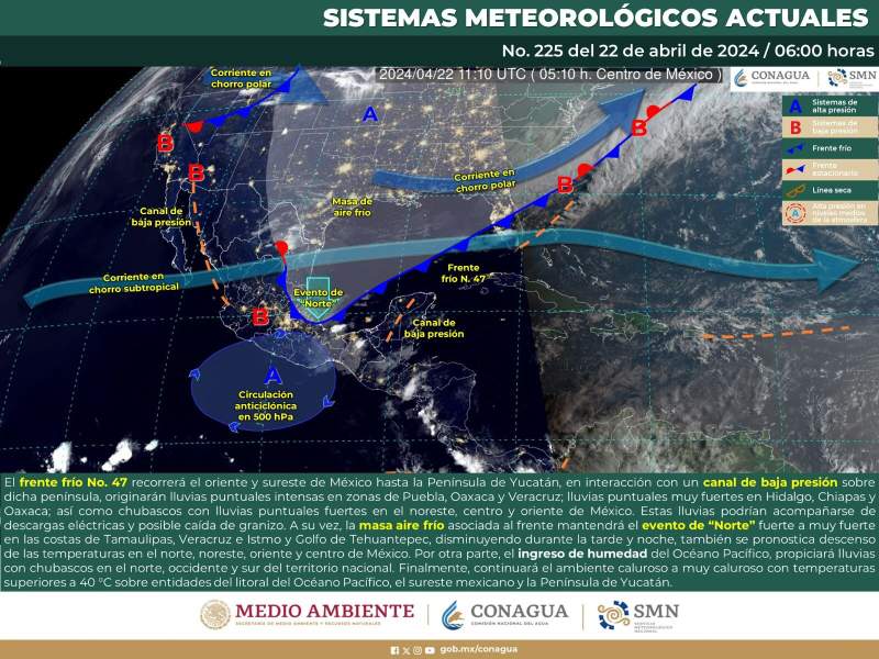 Este lunes se esperan lluvias y tormentas en diferentes zonas de Oaxaca