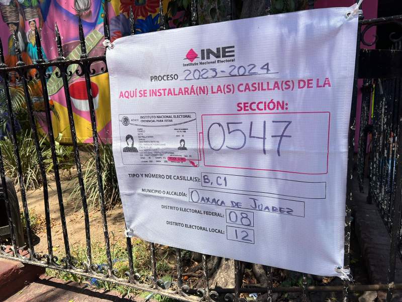 INE instalará 5 mil 942 casillas en Oaxaca, para jornada electoral