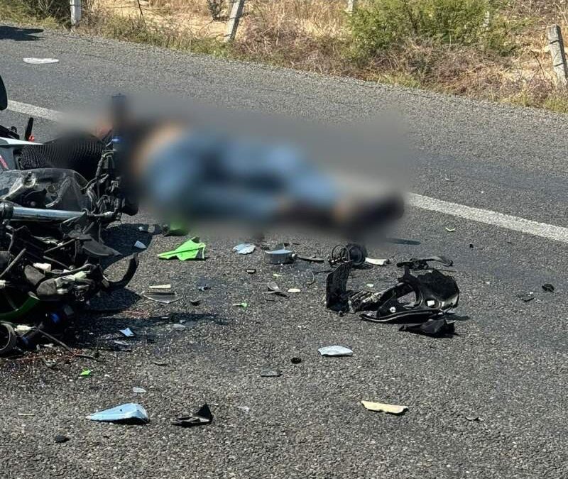 Motociclista muere al derrapar su motocicleta sobre la carretera federal 190