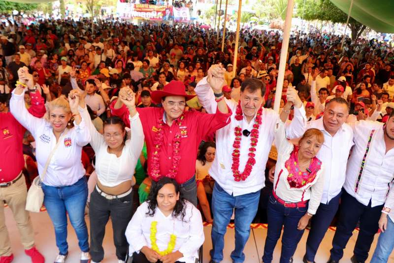 Noroña a obradoristas de Oaxaca: ¡voten por Benjamín Robles “El Bueno”!