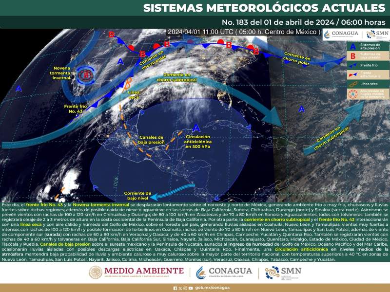 Prevé Protección Civil clima seco y caluroso para este lunes en Oaxaca