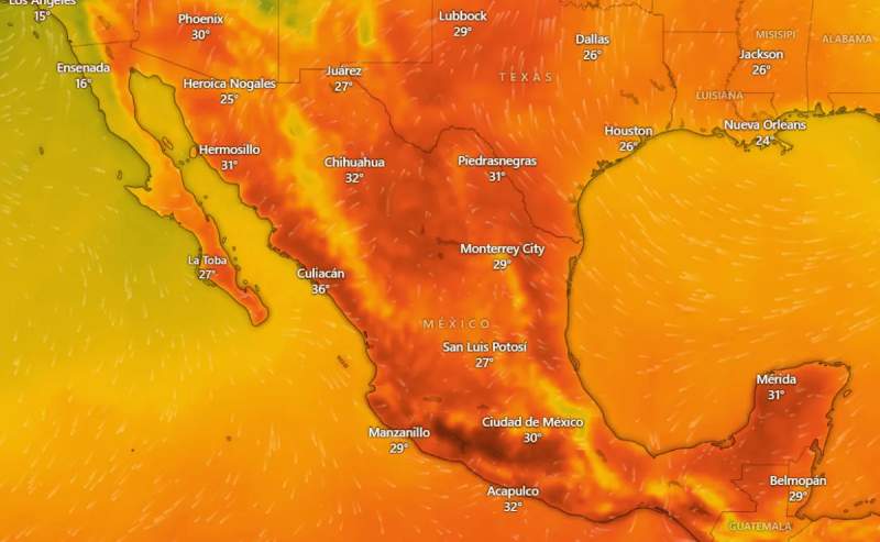 Primera onda de calor: Habrá temperaturas de 45°C en 7 estados de México