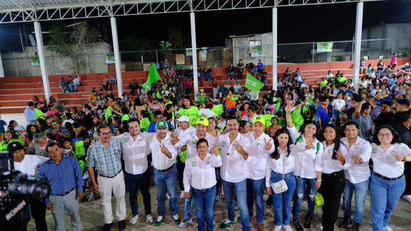 Confianza y Energía; vecinos y vecinas de Montoya y San Martín Mexicapam respaldan a Ray Chagoya